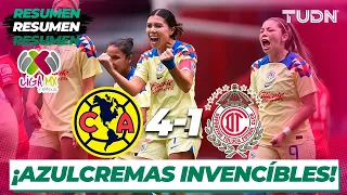 Resumen y goles | América 4-1 Toluca | AP2023 Liga Mx Femenil J3 | TUDN