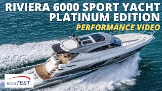 Riviera 6000 Sport Yacht Platinum Edition (2022) - Performance Review by BoatTEST