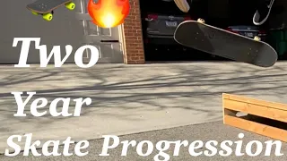 My second year of skateboarding progression( nightmare flips, treflips, five stair kickflip)🔥🤟🛹