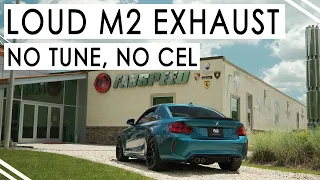 BMW M2 | Fabspeed Sport Cat Downpipe and Muffler Bypass | Sound Check, Revs and Drive-By's