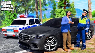 ОТЕЦ И СЫН В GTA 5 - ПОДСТАВНОЙ ПОЛИЦЕЙСКИЙ ОСТАНОВИЛ МЕНЯ НА MERCEDES S500! ДПС ПОГОНЯ! 🌊ВОТЕР