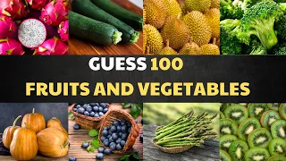 Guess 100 Fruits and Vegetables in 3 Seconds Quiz Game| Check Your General Knowledge