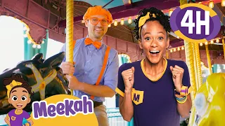 Blippi & Meekah in Adventure City! | 4 HOURS OF MEEKAH! | Educational Videos for Kids