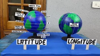 How to make 3D Model of Longitude And Latitude for School Exhibition/Social Science Project