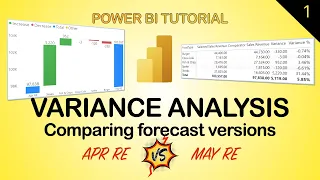 Dynamic Variance Analysis with Power BI - Different Forecast Versions Comparison