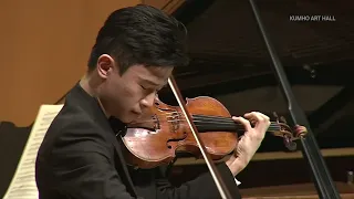 W.  A.  Mozart Sonata for Violin and Piano No 32 in B flat Major, K 454 played by Donghyun Kim