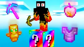 MINECRAFT SÓ TEM UM LUCKY BLOCK PARA EU SOBREVIVER