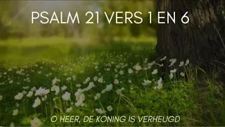 Psalm 21 vers 1 en 6 - O HEER, de Koning is verheugd