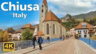 Chiusa, Italy - Walking Tour (4K Ultra HD)