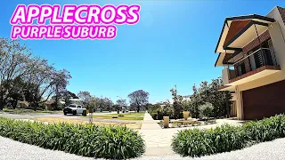 Walking Tour Australia: APPLECROSS, Suburb in Perth, Australia (Jacaranda Trees everywhere)