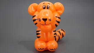 One balloon Tiger – twisting tutorial.