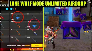 Lone Wolf Mode Unlimited Airdrop Enter Trick | Free Fire New Tricks 2022 | Free Fire Bug