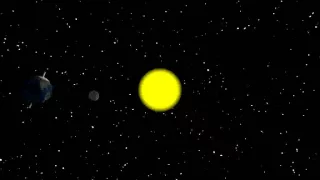 Sun, earth, moon animation