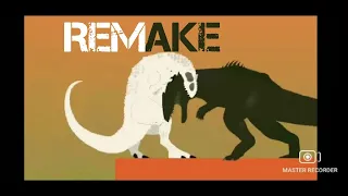 Remake | Indominus Rex Vs Giganotosaurus [Stick Nodes]