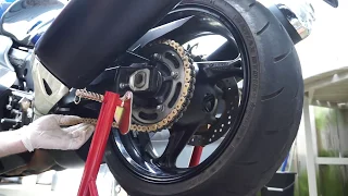 How To Adjust and Align Suzuki Hayabusa Chain GSXR1300