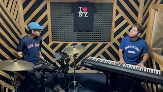 Jay-z & Alicia Keys - Empire state of mind, drum and piano cover