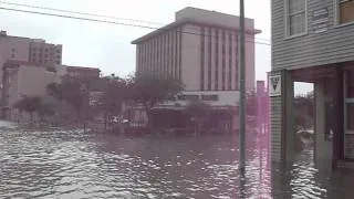 Flooding from Hurricane Ike in Galveston, TX