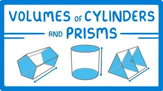 GCSE Maths - Volumes of Cylinders and Prisms  #112