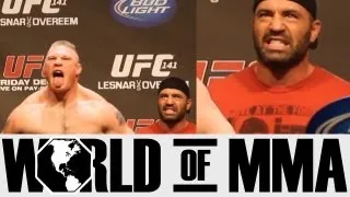 Joe Rogan's Reaction to Brock Lesnar at UFC 141 Weigh-ins