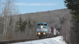 CMQ 9011 leads Job 1 West on the Moosehead Sub 3/28/20