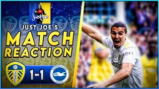 LEEDS still in the FIGHT ‼️ Pascal scores DRAMATIC equaliser 🔥 | Leeds 1-1 Brighton match reaction