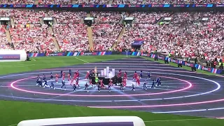 Becky Hill, Stefflon Don and Ultra Nate at Wembley Euro Womens 22