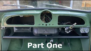 Morris Minor dashboard and steering column refurbishment part 1