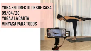 Yoga en casa en directo |  Yoga a la carta (05/04/20)