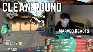 Marved REACTS to NRG s0m INSANE ROUND... PRO 10 MANS | VALORANT Clips