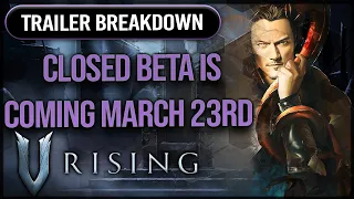 THE CLOSED BETA IS COMING! V RISING Gameplay Trailer Breakdown (Progression, Combat, Dynamic Events)