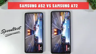 Samsung Galaxy A72 vs Samsung Galaxy A52 | Video test Display, SpeedTest, Camera Comparison