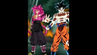 Who Is Stronger | GOKU VS GOKU BLACK Transformations ☠️🔥 | #dbs #dbz #edit #anime #shorts