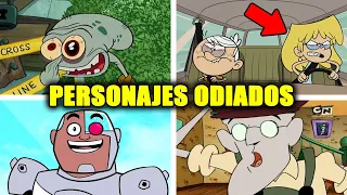 10 Personajes Odiados de las Caricaturas de Cartoon Network y Nickelodeon