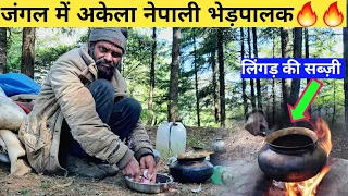 डरावने JUNGLE में नेपाली 🇳🇵🇳🇵 भेड़पालक Ne बनाया स्वादिष्ठ खाना. FOREST CAMPING WITH NEPALI SHEPHERD