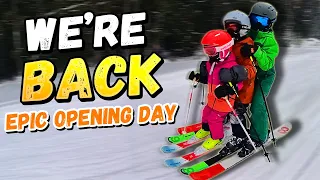 Deep Powder Family Skiing - Epic Opening Day At Fernie Alpine Resort