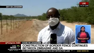 Border fence construction between Zimbabwe, South Africa continues