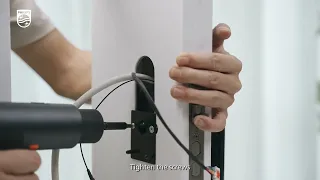 The installation process of the Philips visible smart lock Alpha-VP-5HWS