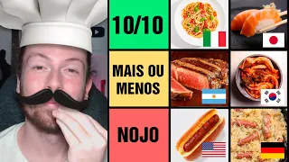 Dando nota pra TODAS COMIDAS DO MUNDO