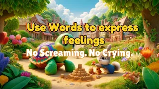 Use words to express feelings | No Crying | NO Screaming |  Coziest Bedtime Tale with Gentle Lullaby