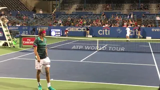 Alexander Zverev vs Malek Jaziri at Citi Open 2018