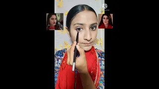 Raina(Krystal D'souza)vs kiara makeup look from brahmarakshas||#shorts #youtubeshorts #makeup