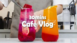 🍧오늘은 특별한 음료로 힐링하기🌷30mins Cafe Vlog/카페브이로그/Cafe Vlog/ASMR/Tasty Coffee#238