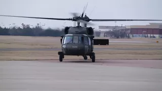 UH-60M Blackhawk takeoff at Max Westheimer airport   Norman, OK