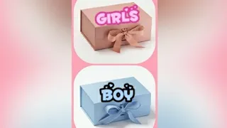 Choose your gift box ||Boys vs girls || #choose #shorts ||