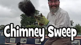 220. Narrowboat Stove and Flue Pipe Clean