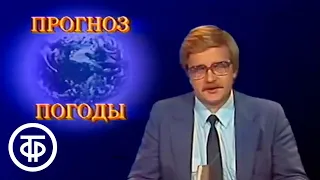 Накануне праздника. Прогноз погоды. Программа "Время". Эфир 06.11.1986