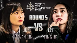 NAGKA PISAKAN NA RIN! | GM Lei Tingjie vs GM Ju Wenjun World Women Chess Ch 2023 Round 5