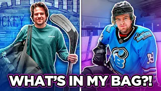 WHAT’S IN MY HOCKEY BAG?! *2024 ICE & ROLLER GEAR*