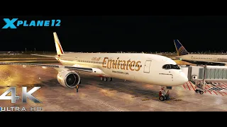 Emirates Airbus A350 New plane ! 🇫🇷 Paris CDG - Dubai DXB 🇦🇪 Xplane 12