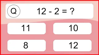 20 Subtraction Quiz Exercises for Kids: Numbers Up to 20
